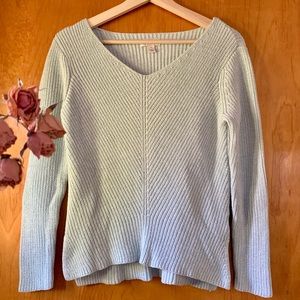 BOGO! Mint Sage Cotton Knit Sweater